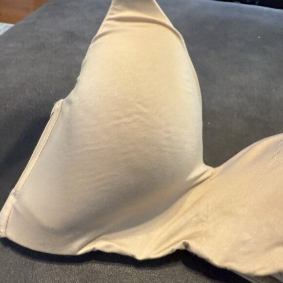Natori Women's Beige Classic Wireless Contour Padded Seamless T-Shirt Bra Sz 34C - Picture 6 of 8